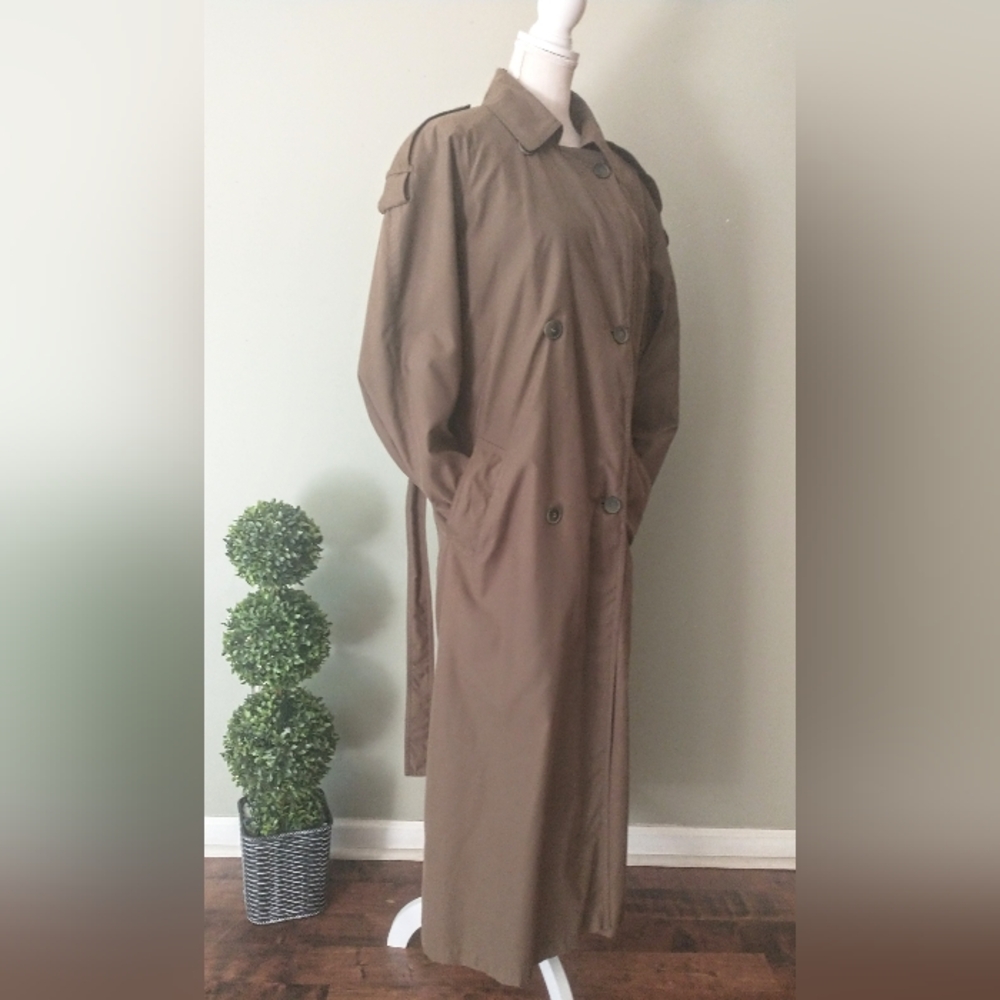 Vintage London Fog Trench Coat - Warm Lining Button On/Out - 14 Reg - Picture 4 of 9